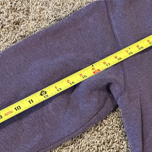 Paradise Collection Purple Zip Up Sweater with Elbow Patches - Picture 9 of 10